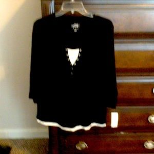 Style & Co. Black and white shirt. Size 1X.